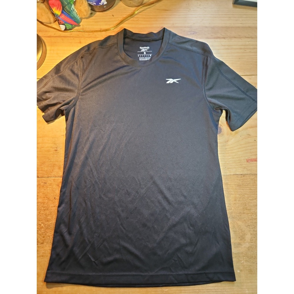 Reebok Workout Ready Tech Tee, Mens Sz S, Black. 100% Recycled. Excellent